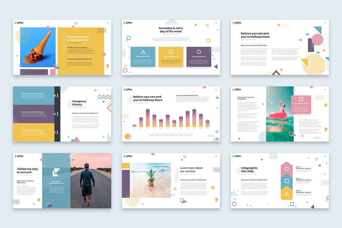 After Geometric Powerpoint Template, a Presentation Template by Reshapely (Photo 9 of 11)