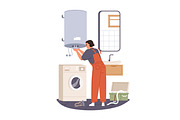 Repairmen, home repair workers set, a Work Illustration by Good Studio (Thumbnail 12 of 13)