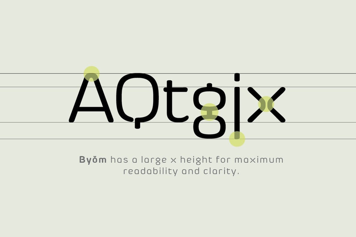 Byom - 4 fonts + 1 icons set preview 4