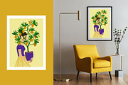 Strong & Beautiful. Plant Ladies., a Person Illustration by Annakniaz (Thumbnail 10 of 10)
