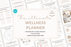 Wellness Planner Canva Template