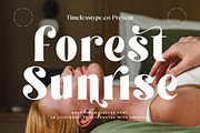 Forest Sunrise Bold Display Serif, a Serif Font by timelesstype.co (Thumbnail 1 of 20)