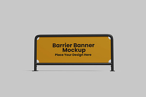 Barrier Banner Mockup