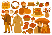 Autumn set, a Seasonal Illustration by ananastya (Thumbnail 8 of 10)