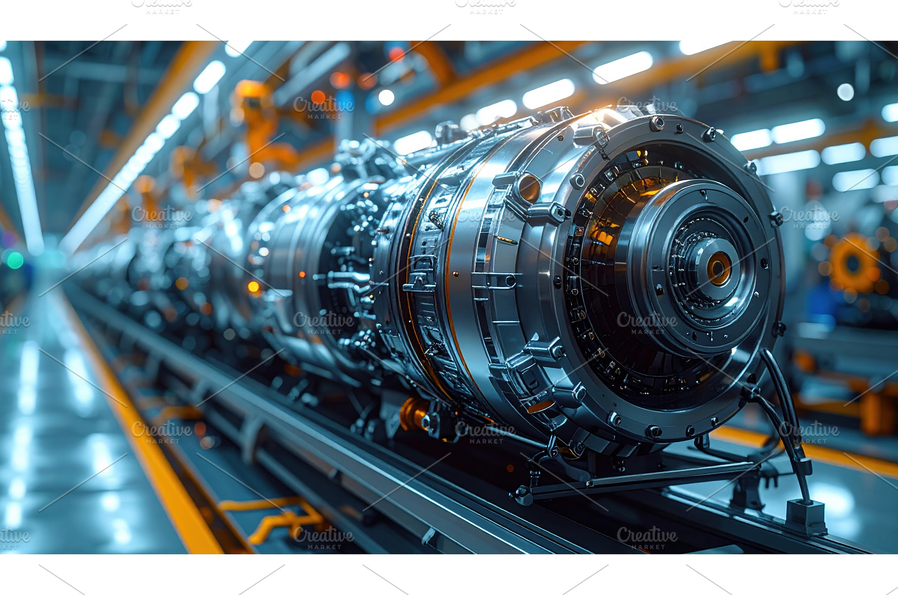 A futuristic industrial turbine, an Industrial Photo by Igor Tichonow