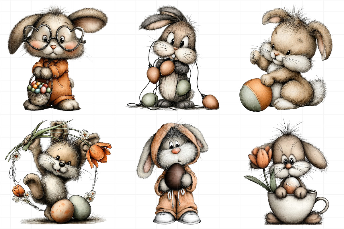 Whimsical Easter Clipart, an Illustration by Daily.Designs (Photo 4 of 8)