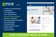 Pulse-Physiotherapy Medical WP Theme, a WordPress Template by TheGenius (Thumbnail 1 of 3)