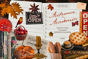 Autumn Academia - Vintage Clipart
