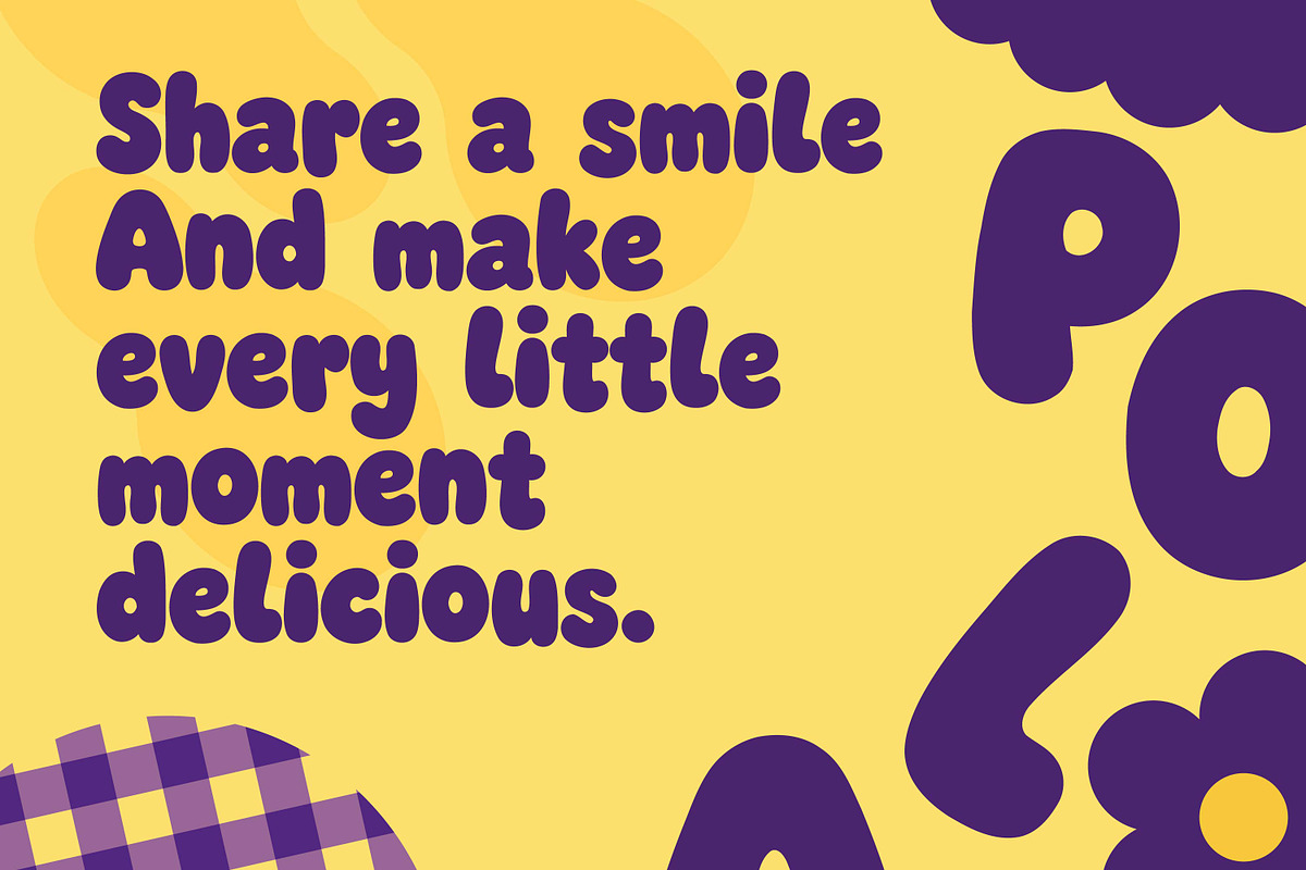 Chunky Bean - Bold Playful Display, a Sans Serif Font by Gumrega Studio (Photo 5 of 8)