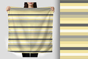 Butter Yellow and Grey Stripe 3, a Pattern Graphic by Sharon Schwalbe (Thumbnail 3 of 6)
