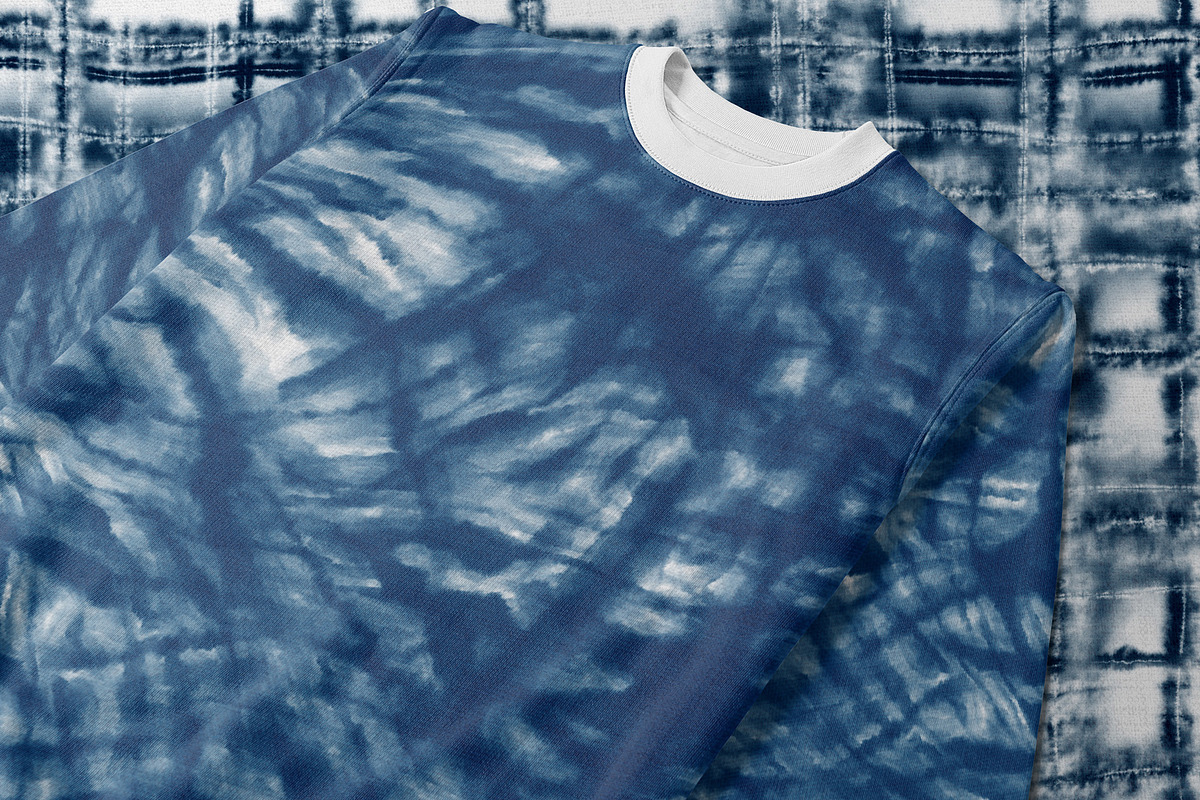 50 Indigo Shibori Tie Dye Textures, a Pattern Graphic by OlgaRom (Photo 10 of 10)