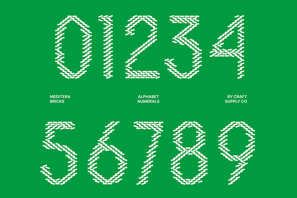 Meditera Bricks, a Sans Serif Font by Craft Supply Co. (Photo 4 of 8)