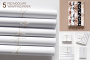 Paper Rolls Mockup |Wrapping Layered, a Mockup by bazarova (Thumbnail 1 of 9)