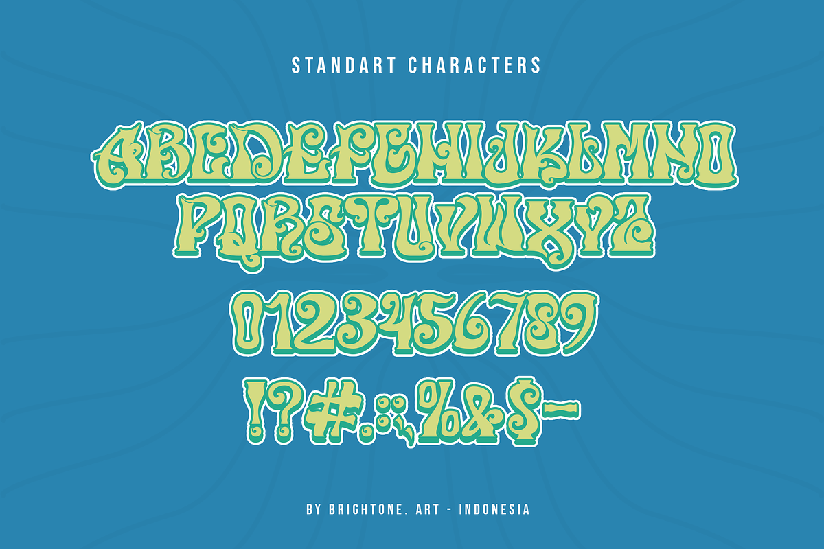Mind walkers - Psychedelic, a Font by Brightone (Photo 2 of 7)