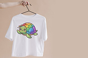 Cute Turtle Clipart, an Animal Illustration by Forhadx5 (Thumbnail 6 of 6)