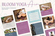 Bloom Yoga Air Canva Template, a Social Media Template by The Inspired Brand (Thumbnail 2 of 6)