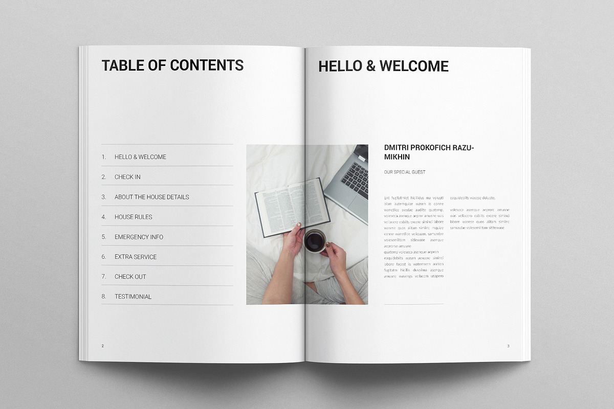 Welcome Guide Template, a Brochure Template by E-Type (Photo 2 of 7)