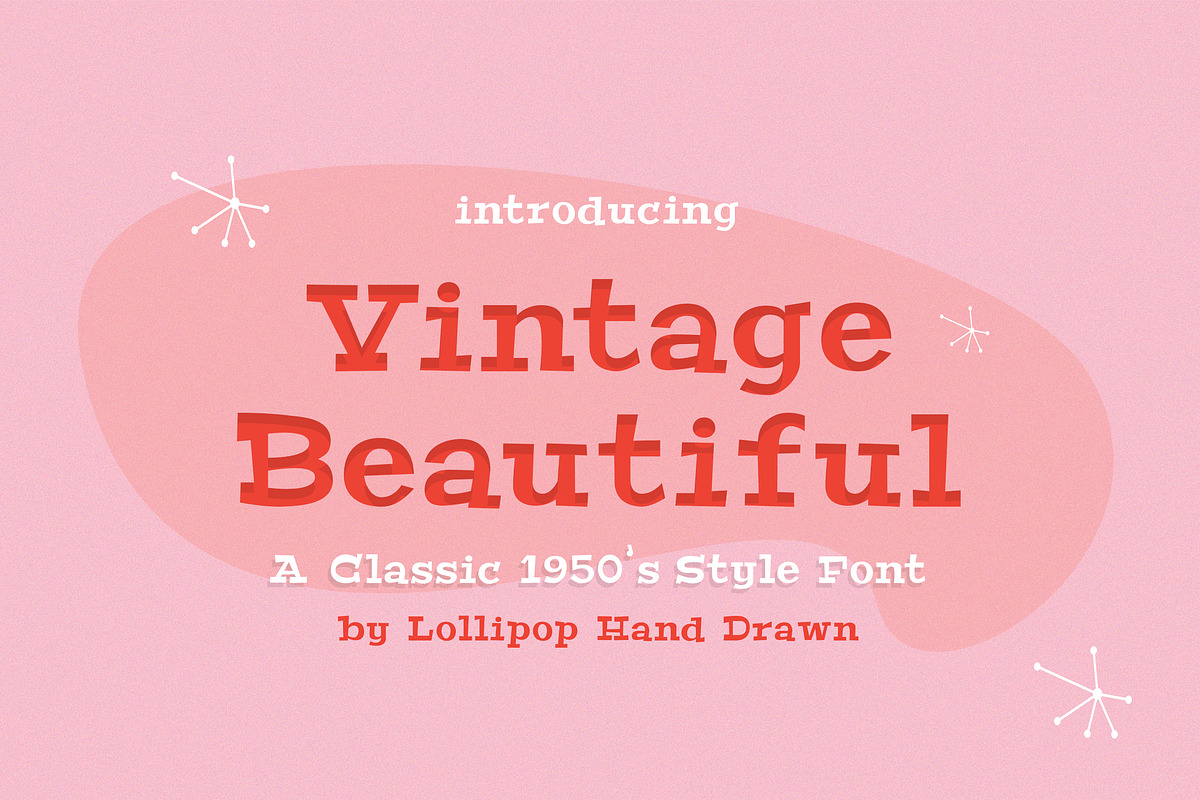 Vintage Beautiful Font, a Serif Font by Lollipop Hand Drawn