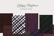 Vintage Tartan Christmas, a Background Graphic by Lana Elanor (Thumbnail 7 of 12)