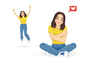 Young woman bundle, a Person Illustration by Volha Hlinskaya (Thumbnail 9 of 9)