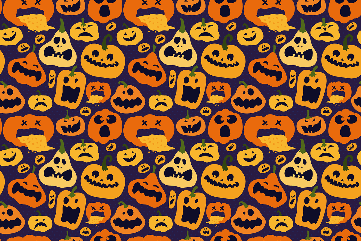 Halloween vector patterns, a Pattern Graphic by martynmarin (Photo 3 of 3)