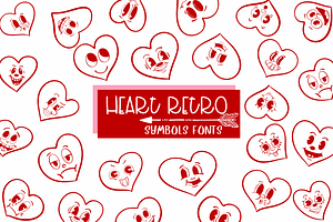 Heart Retro Symbols Fonts