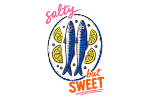 Salty But Sweet PNG, a Seasonal Illustration by Canvas Craft