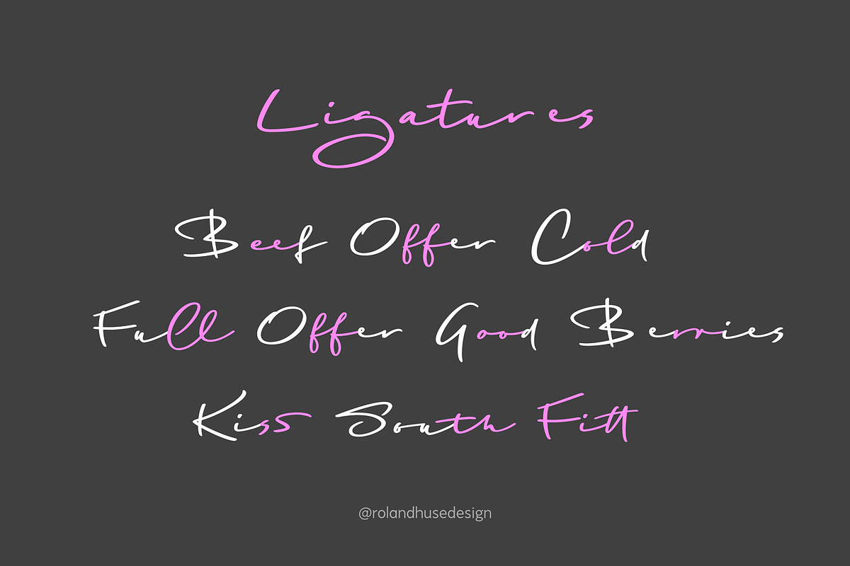 Bangkok Restless Bold, a Script Font by Roland Huse Design (Photo 2 of 6)