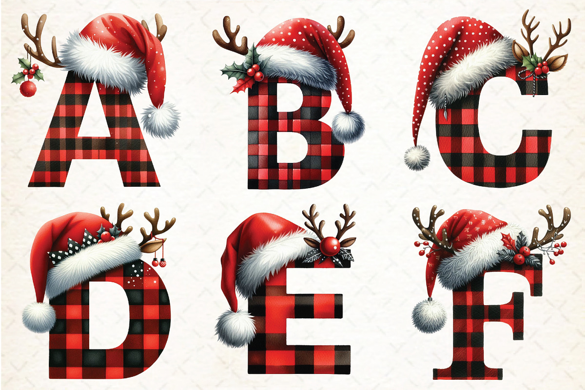 Watercolor Christmas Alphabet, an Illustration by Libby Wishes (Photo 2 of 9)