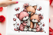 Whimsical Spring Cats Clipart Bundle, an Illustration by GatewayDesign (Thumbnail 3 of 3)