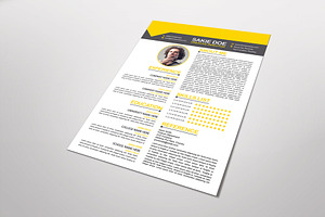 Racio Resume Template Design