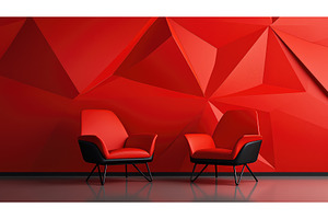 vibrant modern red background ai, an Abstract Photo by pikepicture