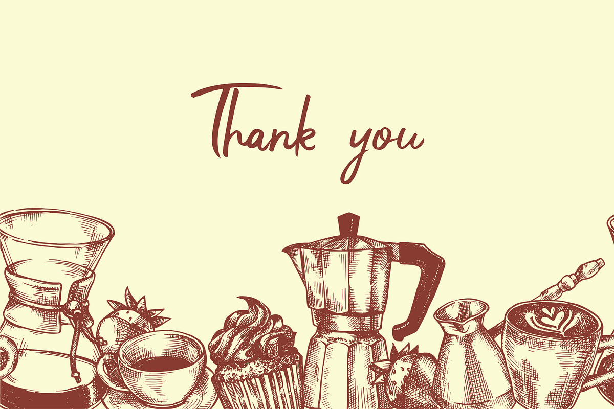 Coffee. Retro collection, a Food Illustration by made by Tanya (Photo 6 of 6)
