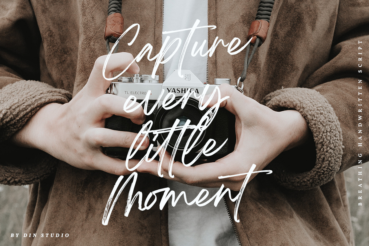 Breathing - Beautiful Brush Font, a Script Font by din-studio.com (Photo 5 of 15)