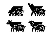 Farm animals logo, a Graphic by NataliiaVolyk (Thumbnail 5 of 6)