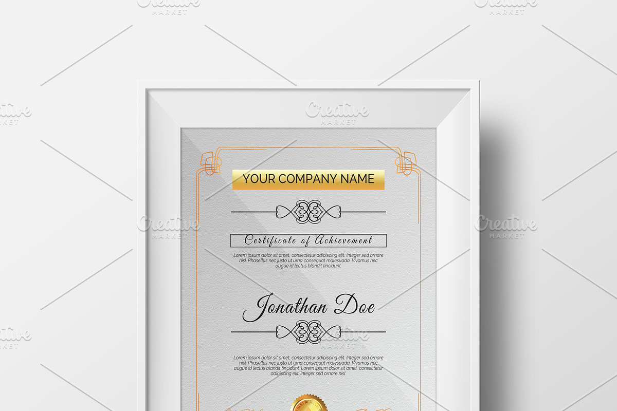Certificate Template, a Stationery Template by Cristal Pioneer (Photo 3 of 4)