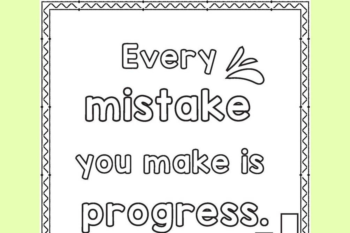 Growth Mindset Coloring & Posters, an Education Illustration by Sourcedigi (Photo 2 of 4)