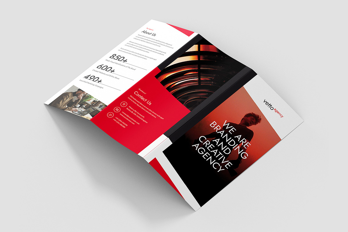 Branding Agency Brochure Trifold, a Brochure Template by artbart (Photo 6 of 9)