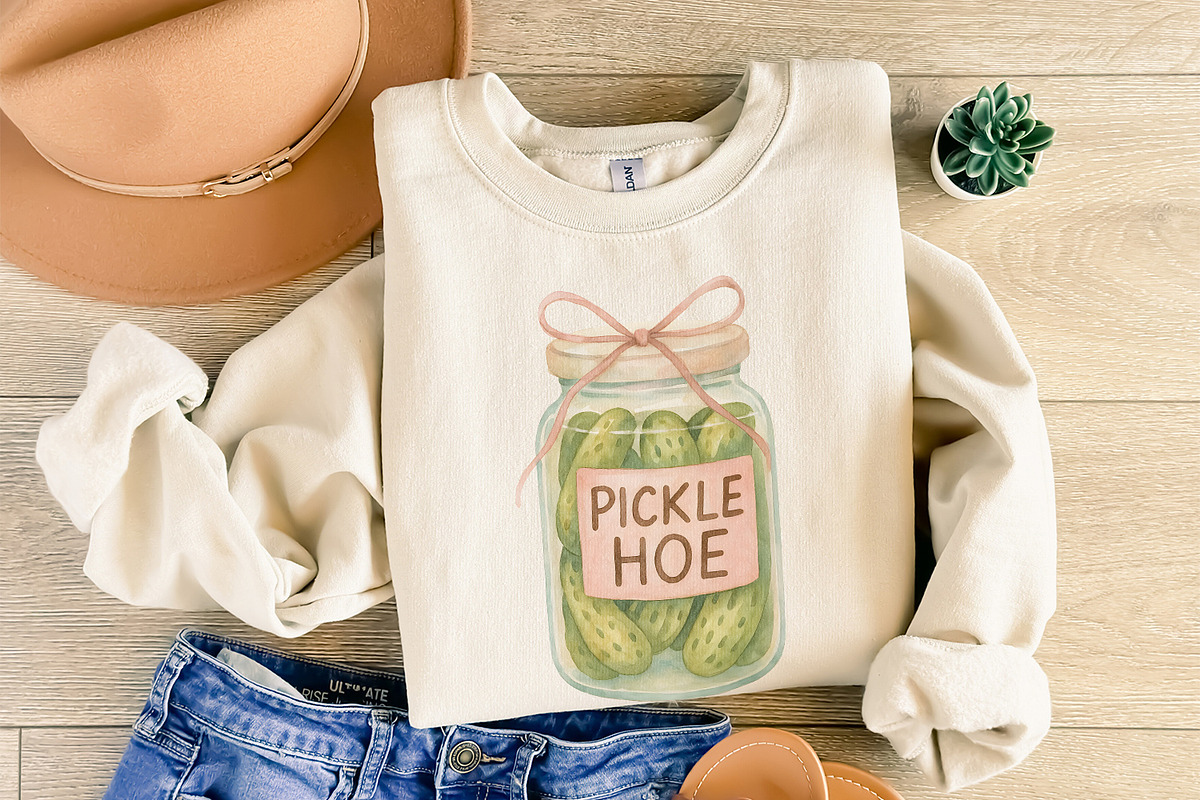 Pickle Hoe PNG, Cute Sticker, an Illustration by SharpMarketplace (Photo 8 of 9)