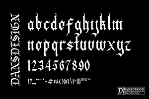 MONTENG MODERN BLACKLETTER