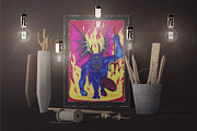 Vintage Cartoon Devil. Art., a Decorative Illustration by KENO Mascots (Thumbnail 3 of 6)
