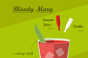 Cocktail Recipes. Vector, a Food Illustration by OS (Thumbnail 2 of 6)
