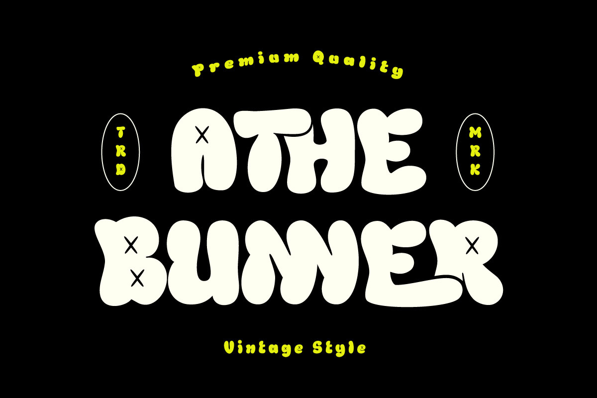 Xerulah - Bubble Graffiti Font, a Handwritten Font by twinstd (Photo 4 of 10)