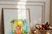 Christmas Frame Mockup – Boho Wall A, a Mockup by Jusvana Mockup (Thumbnail 7 of 10)