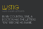 Lustig Font, a Font by Juraj Chrastina (Thumbnail 1 of 3)