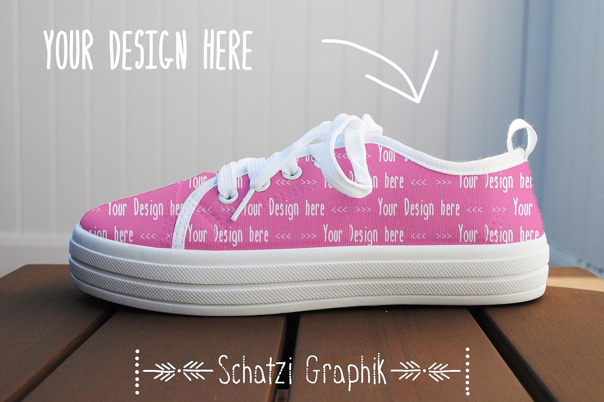 Sneaker Mock Up, a Product Mockup by Schatzi Graphik (Photo 4 of 6)