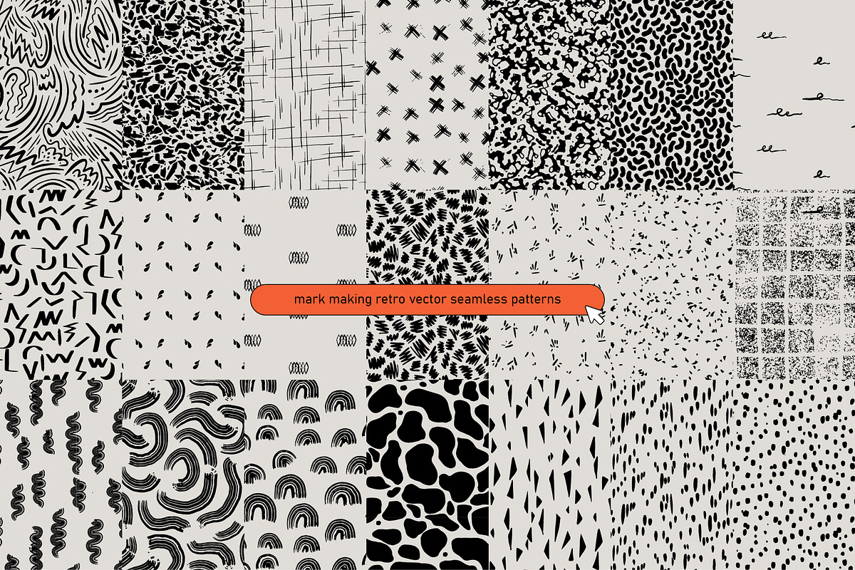 80s Doodles Vector Texture &Patterns, a Pattern Graphic by angelainthefields (Photo 3 of 7)