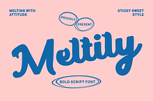 Meltily Bold Script Font