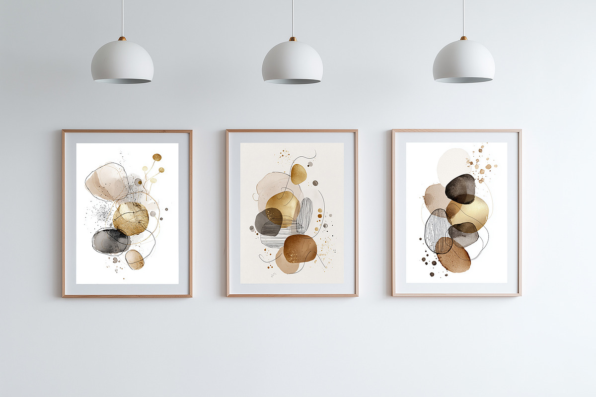 Minimalist Abstract Shapes Art, a Decorative Illustration by Housui Patterns (Photo 11 of 17)