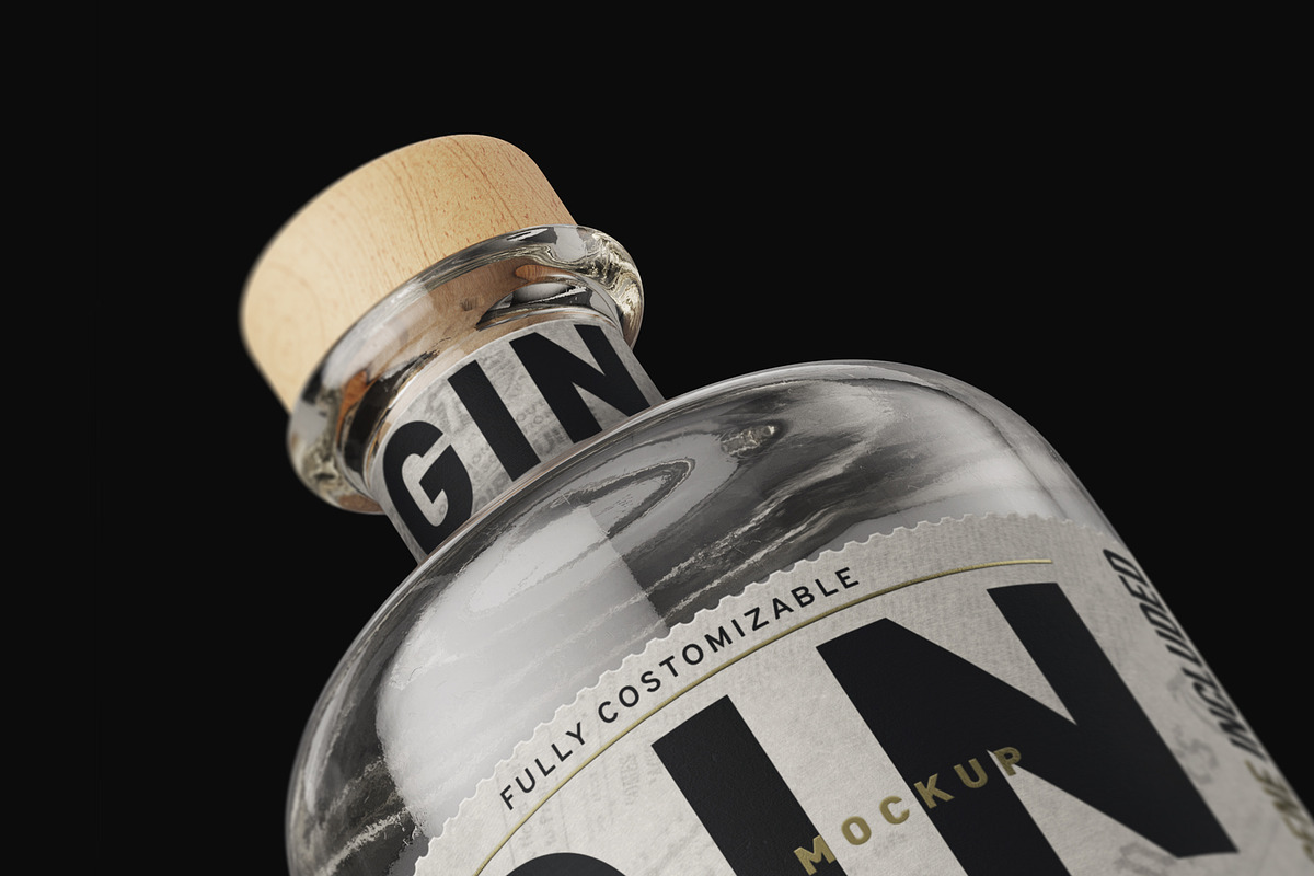Gin Bottle Mockup, a Product Mockup by HexenDesigns (Photo 9 of 13)